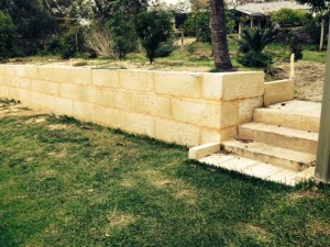 Another limestone wall project by Purcell's Earthmoving Perth